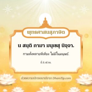 กามทั้งหลายที่เที่ยง ไม่มีในมนุษย์