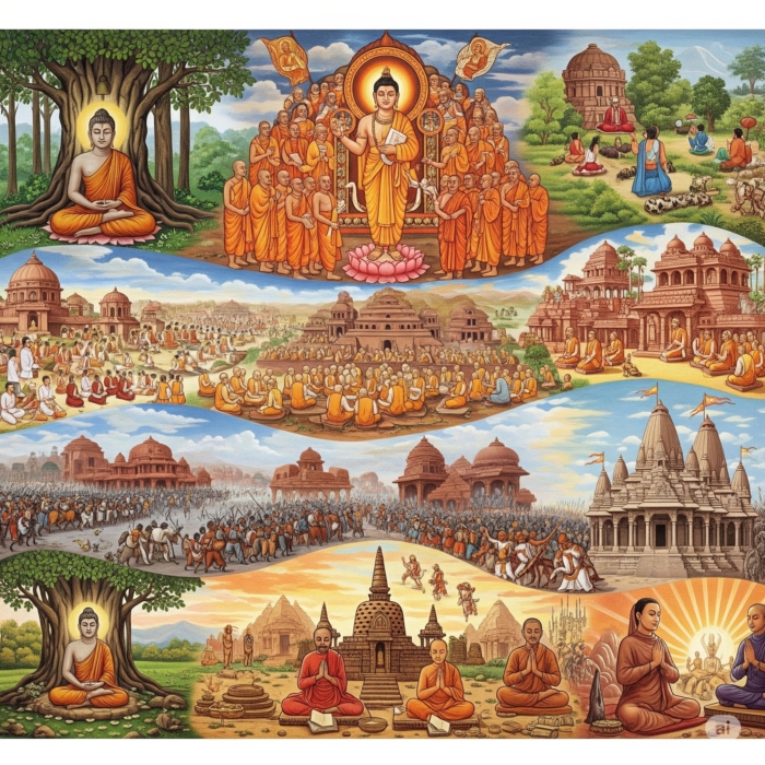 ไทม์ไลน์พระพุทธศาสนาในอินเดีย