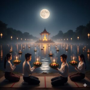 วันลอยกระทง: ส่องสว่างนำทางใจด้วยหลักธรรมแห่งพุทธะ