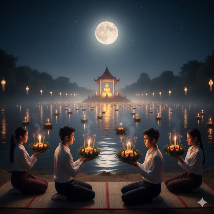 วันลอยกระทง: ส่องสว่างนำทางใจด้วยหลักธรรมแห่งพุทธะ