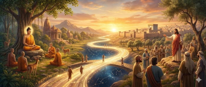 ศาสนาพุทธเกิดก่อนคริสต์กี่ปี? เปิดไทม์ไลน์เทียบจุดกำเนิด "ตรัสรู้" และ "ประกาศศาสนา"