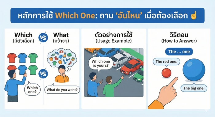 หลักการใช้ Which One: ถาม "อันไหน" เมื่อต้องเลือก (ฉบับเข้าใจง่าย)