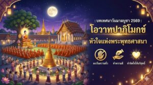 บทเทศนาวันมาฆบูชา 2569: โอวาทปาฏิโมกข์ หัวใจแห่งพระพุทธศาสนา